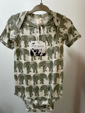 kate quinn Elephant Bamboo Bodysuit